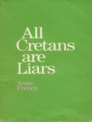 cover image of All Cretans are Liars and Other Poems